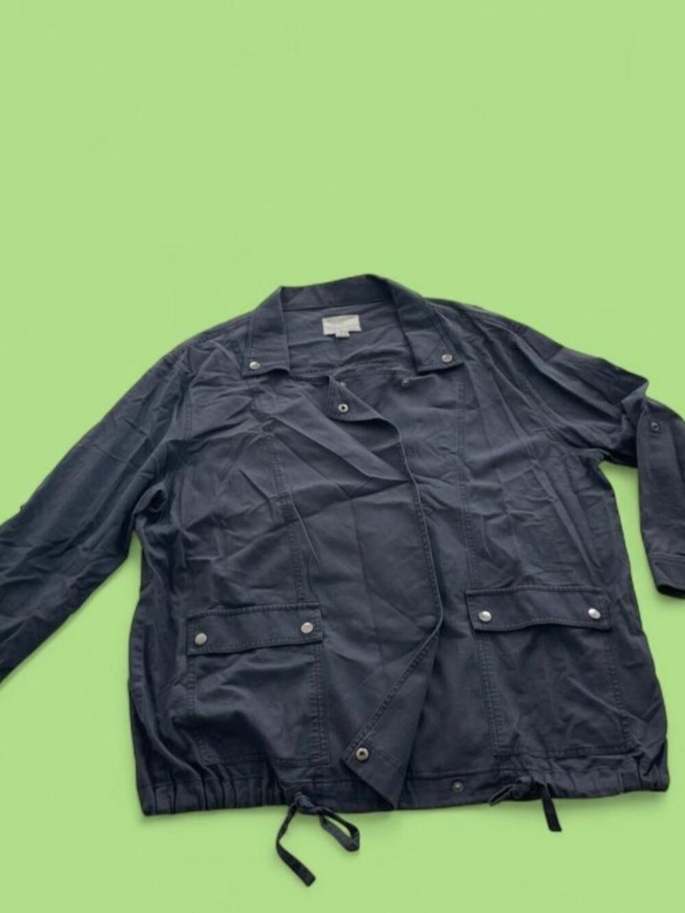 Caslon Charcoal Utility Shirt Jacket XL